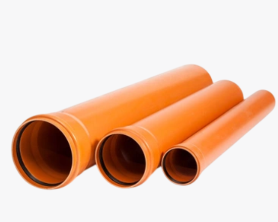 სურათი 11227 RTP პოლიპროპილენის კანალიზაციის მილი 200x6.2x2000 სტაფილოსფერი