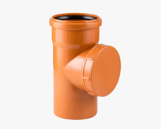 სურათი 16117 RTP გარე კანალიზაციის რევიზია 200/160 ნარინჯისფერი