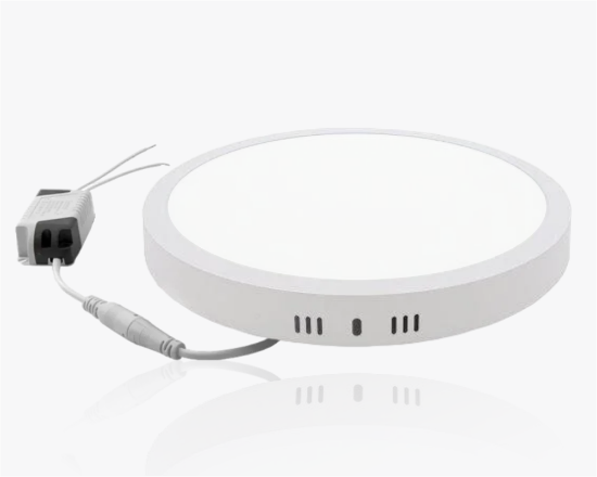 სურათი მრგვალი ზედაპირის პანელი 24W-4K