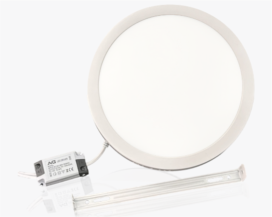 სურათი მრგვალი ზედაპირის პანელი 12W-4K