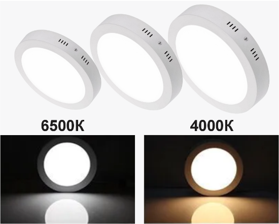 სურათი მრგვალი ზედაპირის პანელი 12W-4K