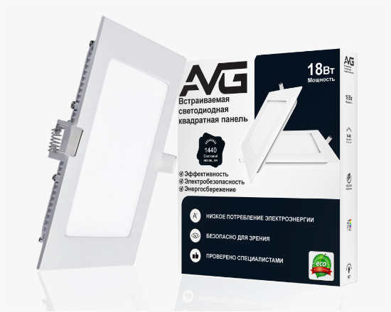 სურათი ოთკუთხედი ჩაღრმავებული პანელი 18w-4k