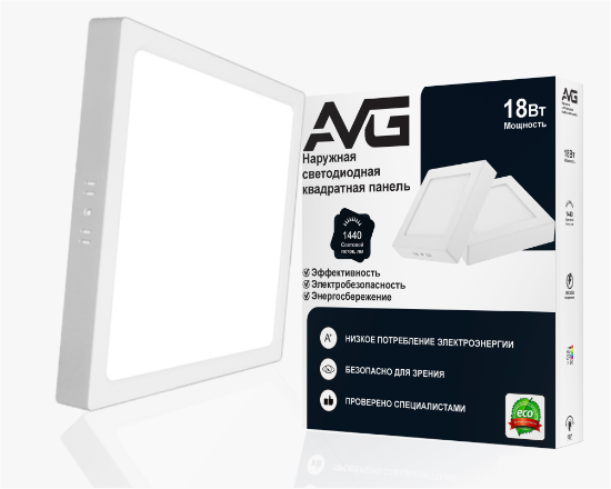 სურათი ოთკუთხედი ზედაპირის პანელი 18w-6k