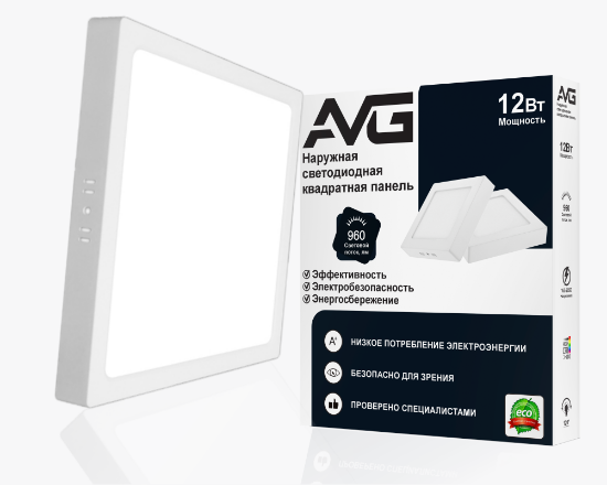 სურათი ოთკუთხედი ზედაპირის პანელი 12w-6k