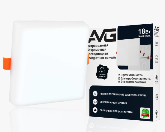 სურათი ჩარჩოს გარეშე ოთკუთხედი პანელის ნათურა18W-6K (49)