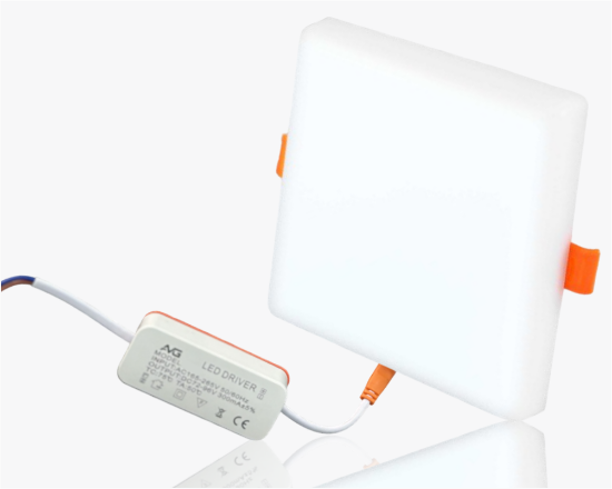 სურათი ჩარჩოს გარეშე ოთკუთხედი პანელის ნათურა9W-6K( 45)