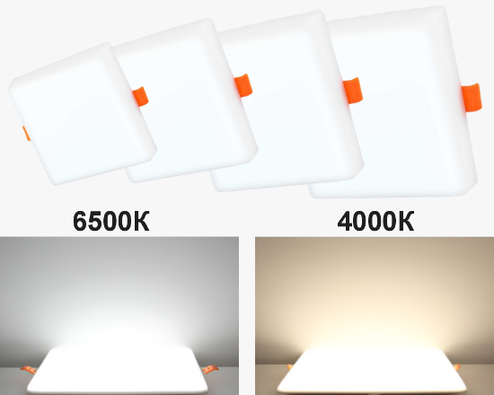 სურათი ჩარჩოს გარეშე ოთკუთხედი პანელის ნათურა9W-6K( 45)