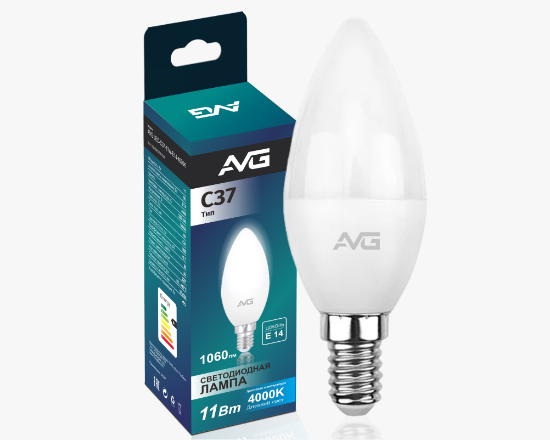 სურათი AVG ნათურა C37-11W-E14-4K