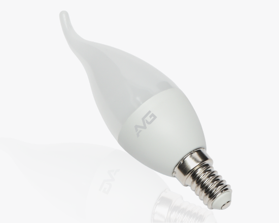 სურათი AVG ნათურა CA37-9W-E14-6K სანთლის ფორმა