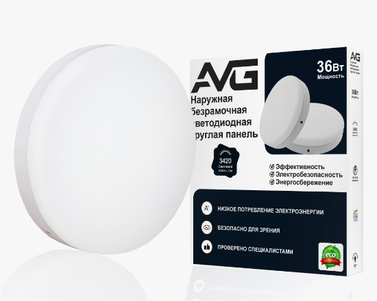 სურათი ზედაპირი ჩარჩოს გარეშე მრგვალი 36w-6k