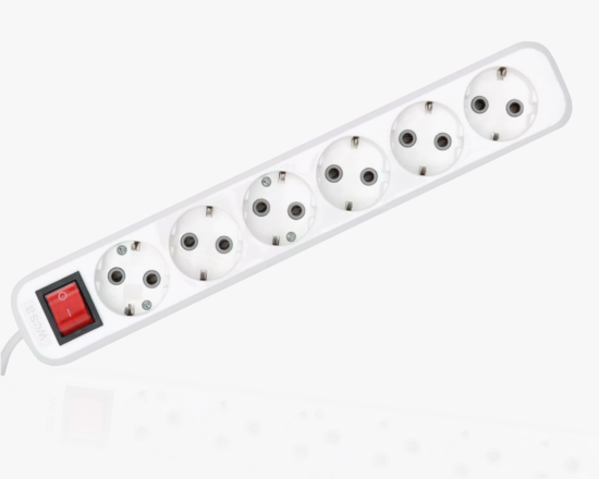 სურათი MGP-342 დამაგრძელებელი ბუდე 2 მ კაბელით, 6 ზოლიანი დამიწებით