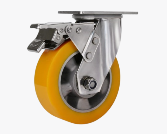 სურათი 20-75STB-YPVC 3' PVC საშუალო სიმძლავრის ბორბლების მუხრუჭი