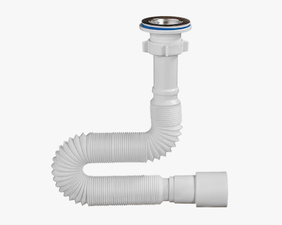 სურათი A-3016 Orio მოქნილი მილი გამოსასვლელით 1 1/4"х40/50მმ, სიგრძე 650მმ