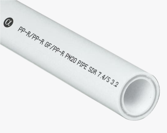 სურათი 10334 RTP PPR მინაბოჭკოვანი მილი 50x6.9 PN20 თეთრი 4მ