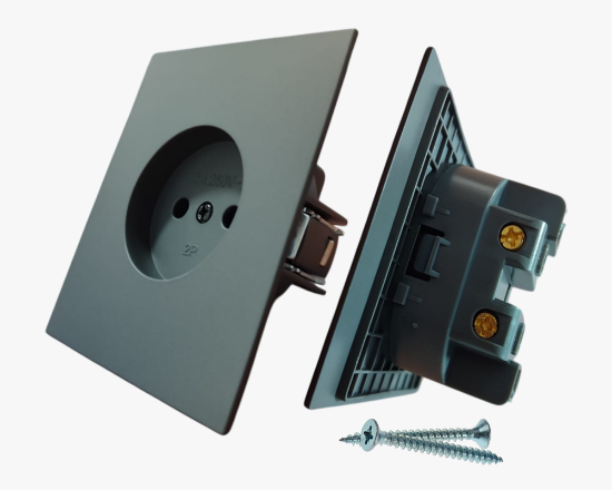 სურათი CC-PJ-07 2P socket grey