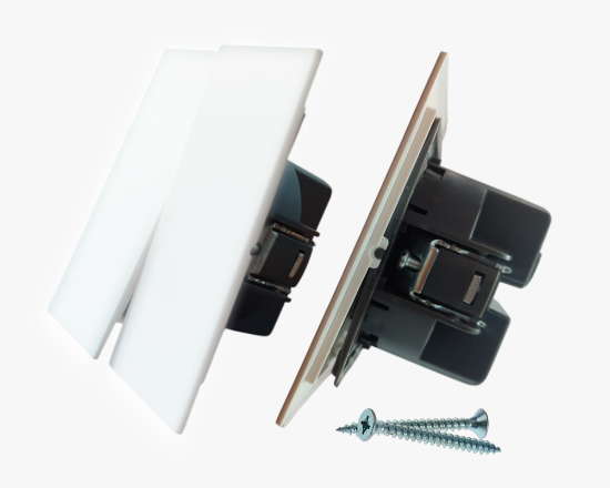 სურათი CC-PJ-02 2-gang switch white