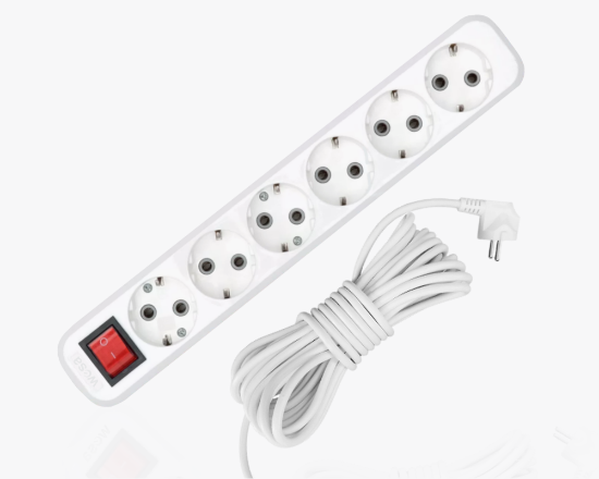 სურათი MGP-347 Extension socket with 7m wire 6-gang with grounding ON/OFF