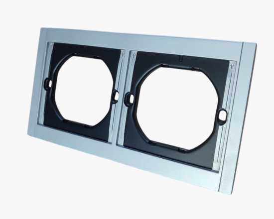 სურათი CL-48 2-gang frame silver