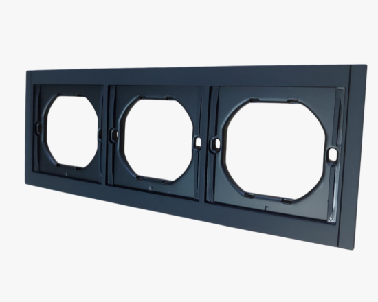 სურათი CL-49 3-gang frame black