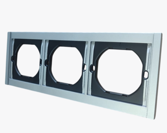 სურათი TR-49 3-gang frame silver