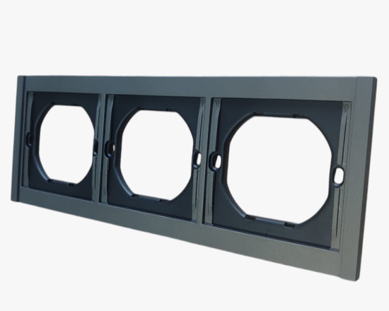 სურათი TR-49 3-gang frame grey